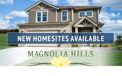 NEW HOMESITES AVAILABLE in Magnolia Hills