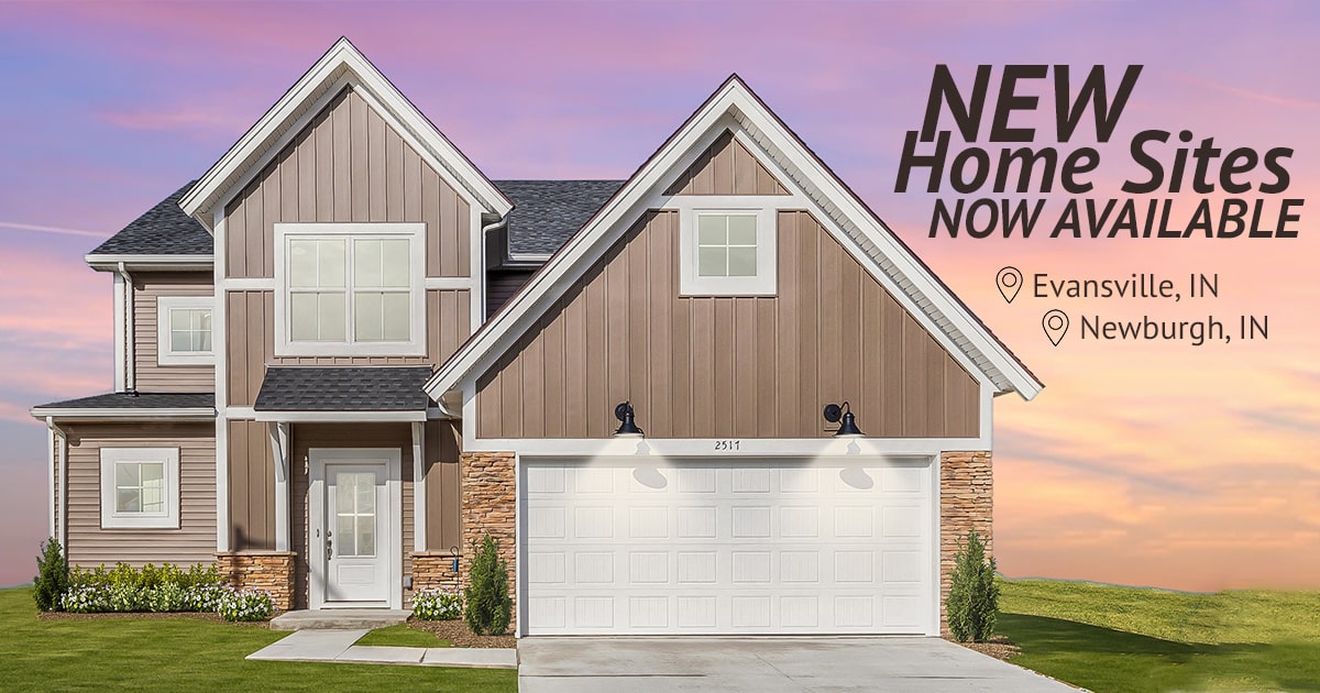 new home sites evansville newburgh