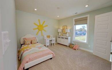 Bedroom 2 Bedroom 2 with closet in the Cumberland Farmhouse floor plan by Jagoe Homes