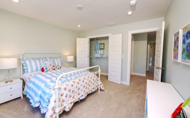 Bedroom 3 Bedroom 3 with closet in the Cumberland Farmhouse floor plan by Jagoe Homes