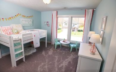 Bedroom 3 Bedroom 3 with closet in the Cumberland Farmhouse floor plan by Jagoe Homes