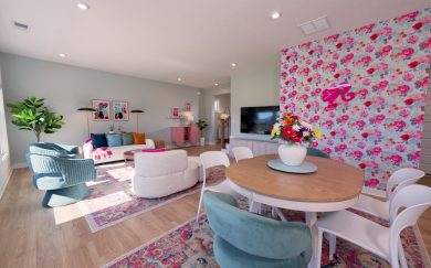 Family Room | Dining Area Family Room and Dining Area in the Cumberland Farmhouse Floorplan by Jagoe Homes