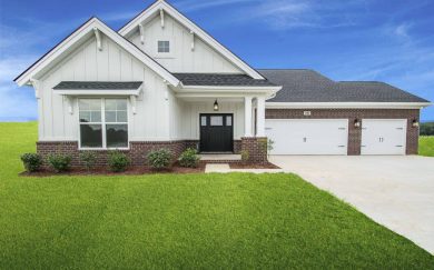 Emory Craftsman floor plan by Jagoe Homes, featuring LP Smartside and Brick with craftsman details and 3 car garage
