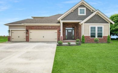 Spruce Craftsman 3rd Bay Garage Exterior