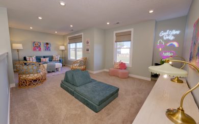 Extended Loft in lieu of Two Story Foyer Extended Loft in the Cumberland Farmhouse floor plan by Jagoe Homes