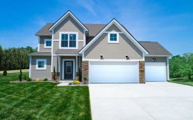 National Farmhouse with 3rd Bay Garage Exterior_Woodridge Estates National Farmhouse with 3rd Bay Garage Exterior
