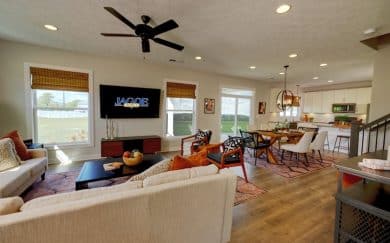 Living Area of Patriot Craftsman Floorplan