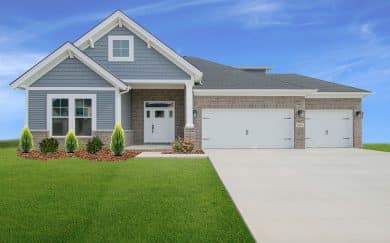 Spruce Craftsman with 3rd Bay Garage Exterior