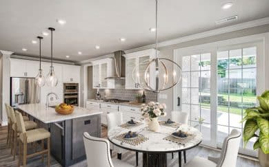 Rose_Kitchen-Dining_4200 Dining and Kitchen areas of Rosé floorplan, located in 4200 Jagoe Community