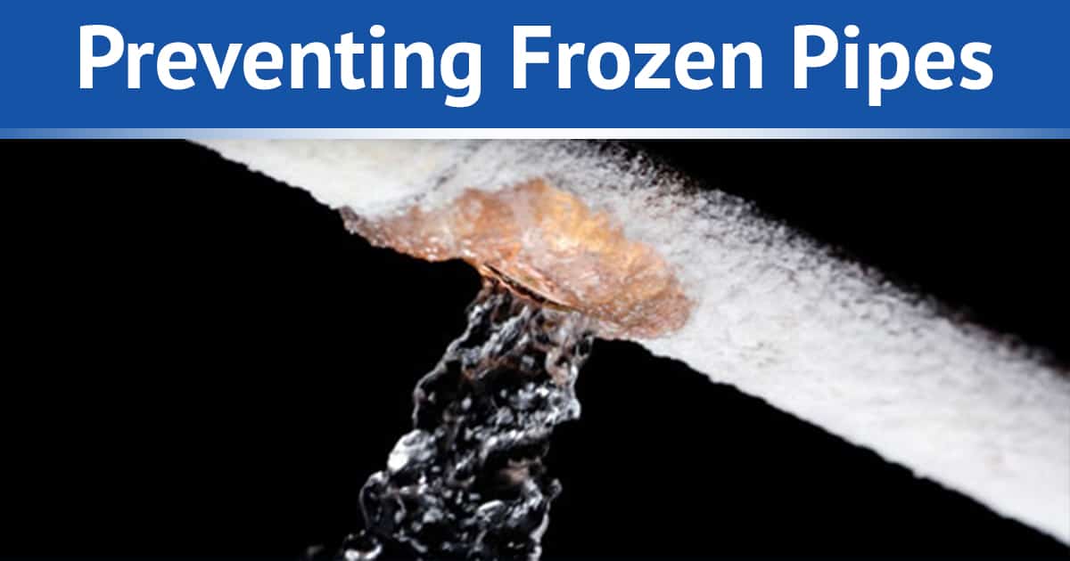 prevent pipes freezing