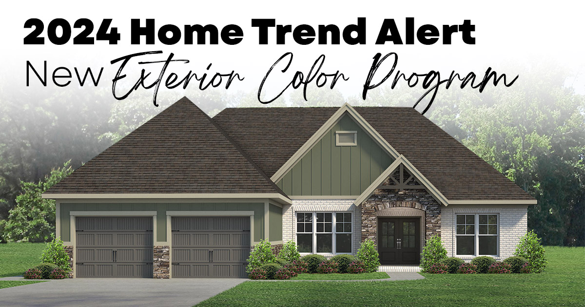 home trend alert new exterior color program 2024 jagoe homes