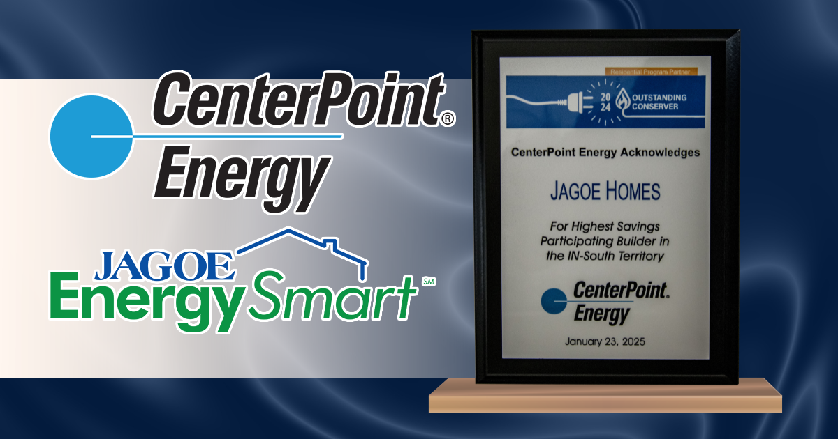 jagoe homes energysmart energy efficient homes centerpoint award
