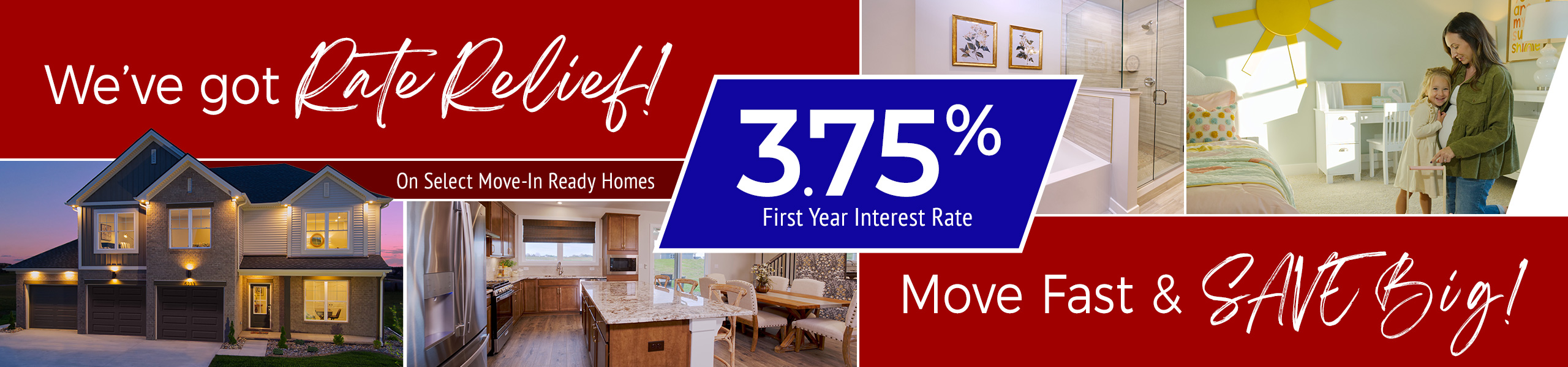 Special Incentive 3.75% Interest Rate Great 3.75% first year interest rate!