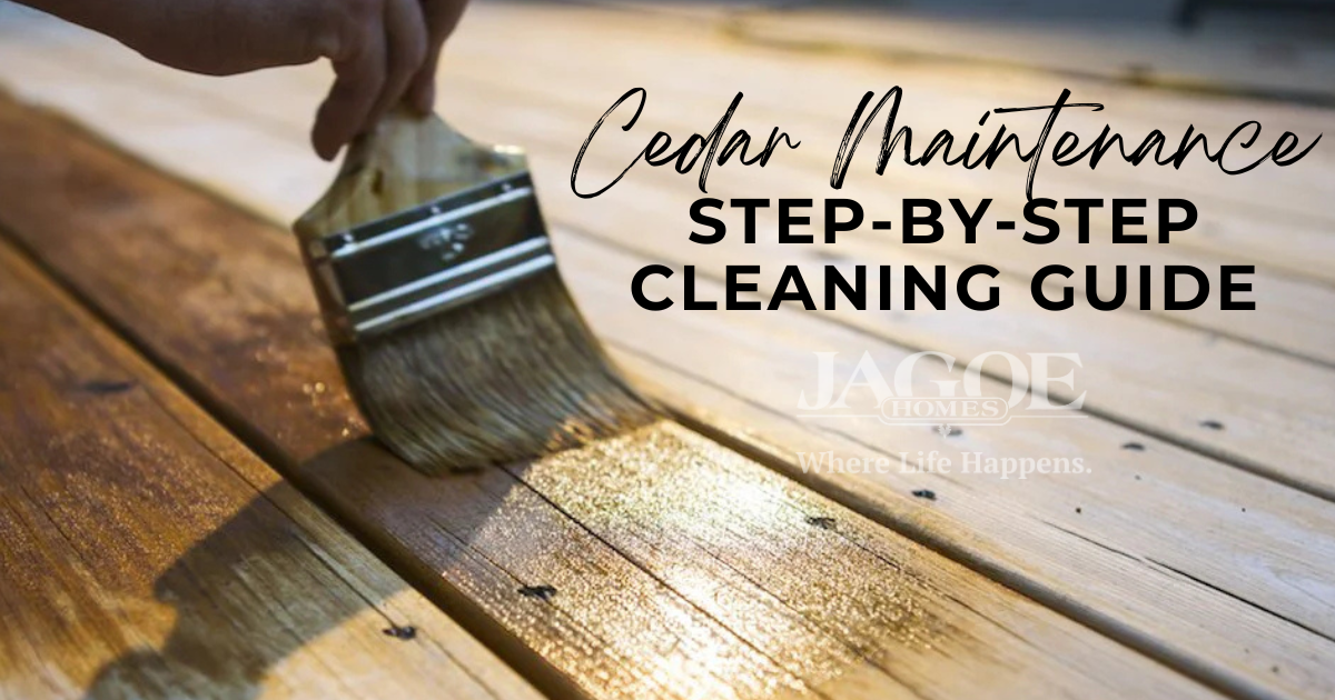 cedar maintenance home accents jagoe homes reseal sherwin williams