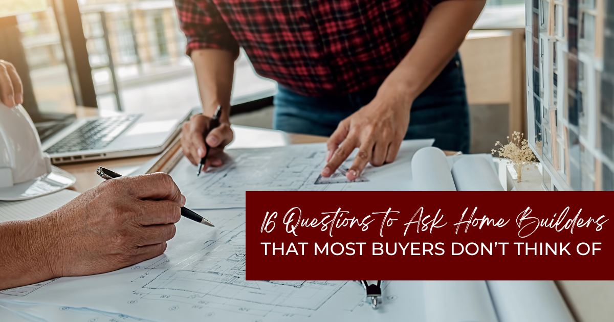 Questions to ask Home Builders that Most Buyers Don't Think of - blueprint meeting featured image