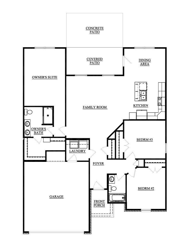 116 CBB 1st Story Floorplansummit craftsman cadbury berkshire newburgh indiana