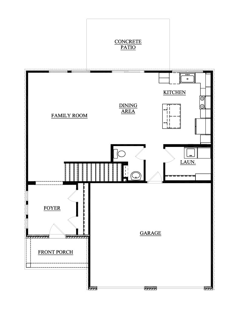 156 GDP 1st Story Floorplancumberland modern grove dove point alvaton kentucky