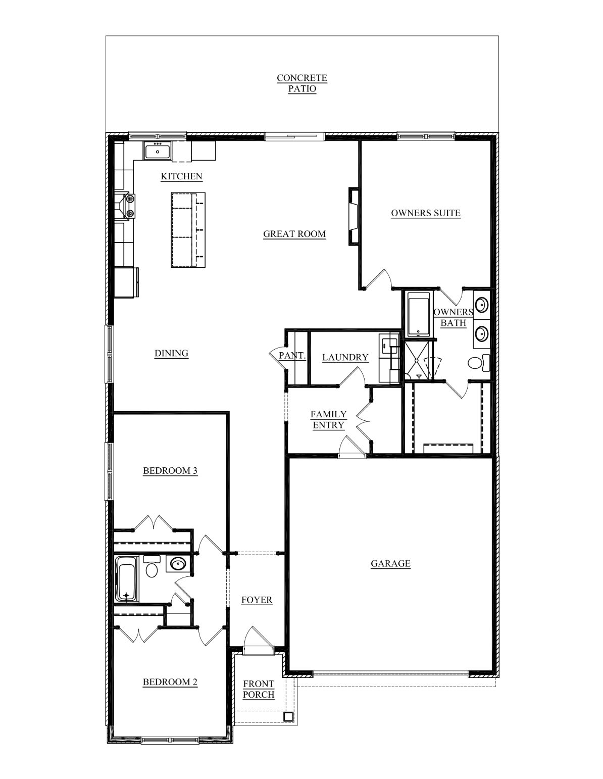 42 IW 1st Story Floorplancarolina craftsman ironwood newburgh indiana