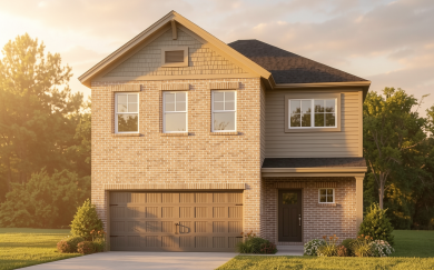 156 MH Exterior Rendering Early Morning morgan craftsman magnolia hills bowling green kentucky