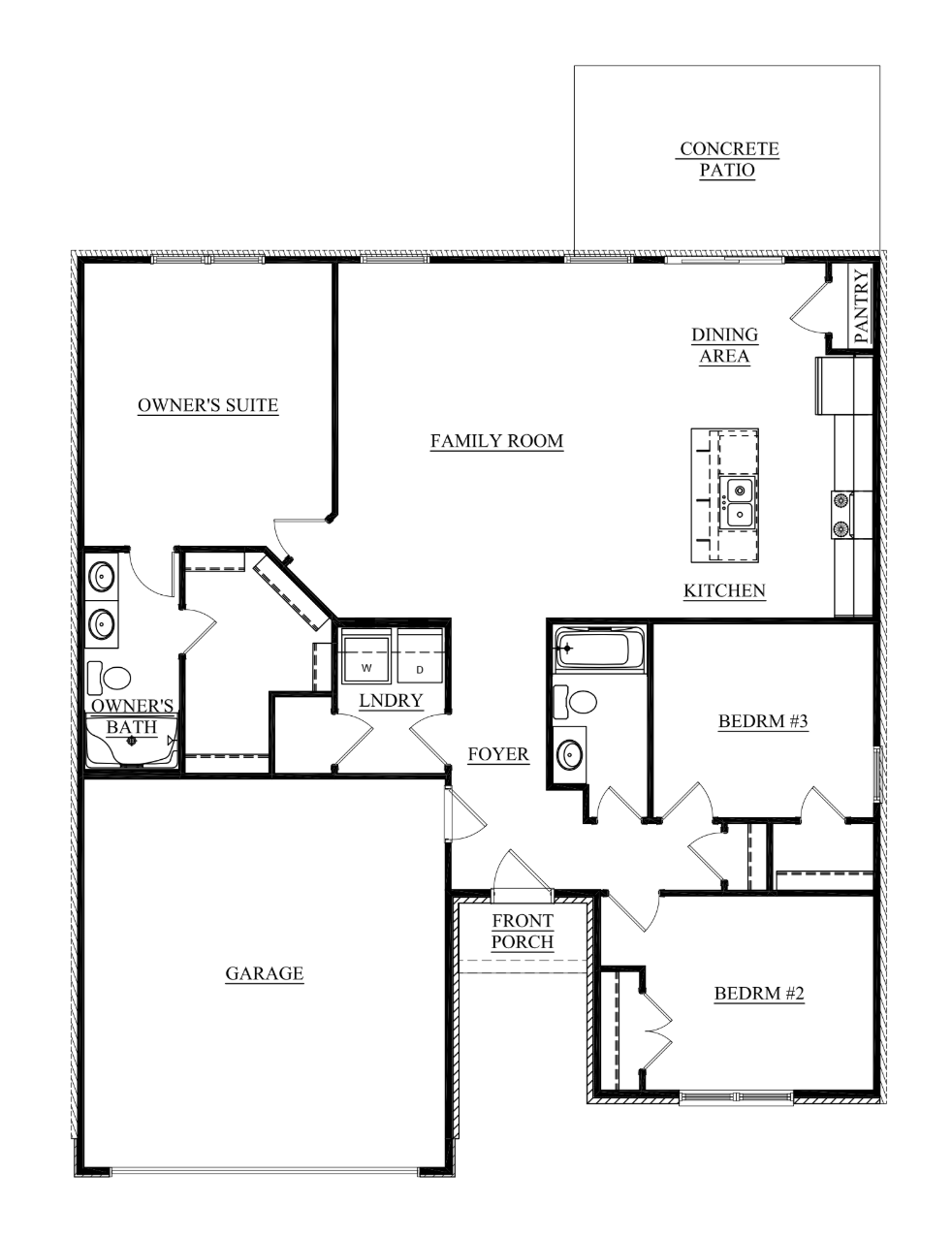 193 ASPC 1st Story Floorplannorwegian craftsman acadia south park commons bowling green kentucky