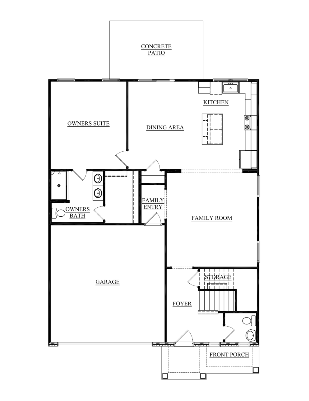 82 TEHS 1st Story Floorplanlexington craftsman enclave heatherstone owensboro kentucky