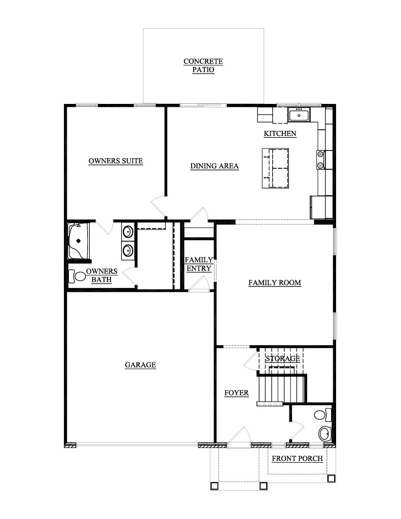 174 RBP 1st Story Floorplanlexington craftsman riverbend bentley point henderson kentucky